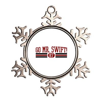 Go Mr Swift Kansas Football Metallic Star Ornament