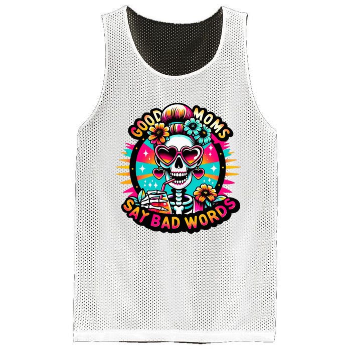 Good Moms Say Bad Words Cool Mesh Reversible Basketball Jersey Tank