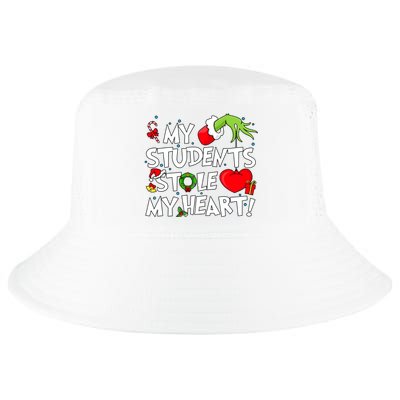 Grinchmas My Student Stole My Heart Christmas Holiday Season Teacher Cool Comfort Performance Bucket Hat