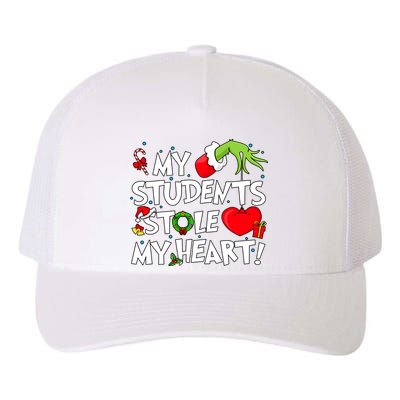 Grinchmas My Student Stole My Heart Christmas Holiday Season Teacher Yupoong Adult 5-Panel Trucker Hat