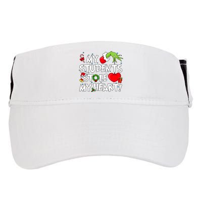 Grinchmas My Student Stole My Heart Christmas Holiday Season Teacher Adult Drive Performance Visor
