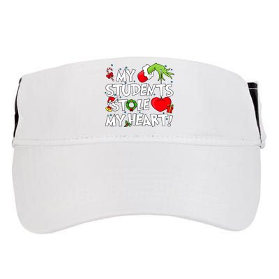 Grinchmas My Student Stole My Heart Christmas Holiday Season Teacher Adult Drive Performance Visor