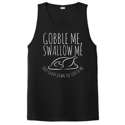 Gobble Me Swallow Me Funny Thanksgiving PosiCharge Competitor Tank