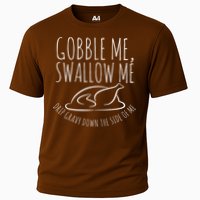 Gobble Me Swallow Me Funny Thanksgiving Cooling Performance Crew T-Shirt