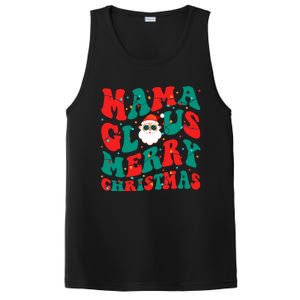 Groovy Mama Santa Merry Christmas Lights Mom Xmas Pajamas Cute Gift PosiCharge Competitor Tank