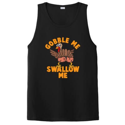 Gobble Me Swallow Funny Thanksgiving Turkey PosiCharge Competitor Tank