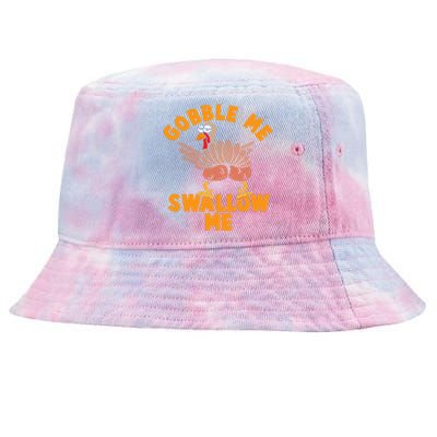 Gobble Me Swallow Funny Thanksgiving Turkey Tie-Dyed Bucket Hat