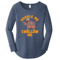 Gobble Me Swallow Funny Thanksgiving Turkey Women's Perfect Tri Tunic Long Sleeve Shirt