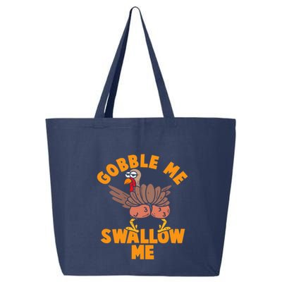 Gobble Me Swallow Funny Thanksgiving Turkey 25L Jumbo Tote