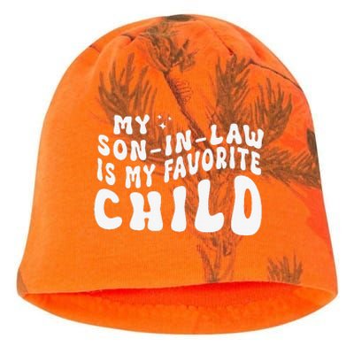 Groovy My Son In Law Is My Favorite Child Funny Family Kati - Camo Knit Beanie