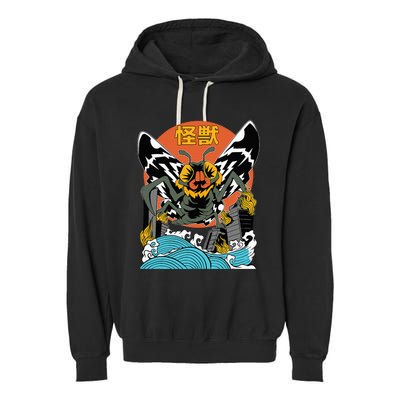 Giant Moth Sunset Japanese Garment-Dyed Fleece Hoodie