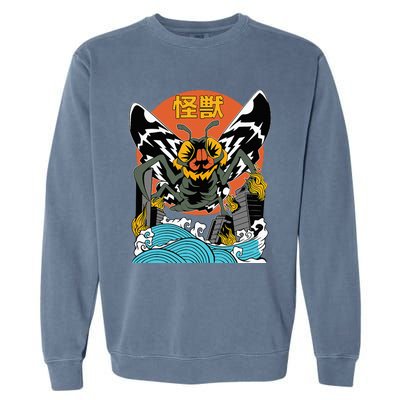 Giant Moth Sunset Japanese Garment-Dyed Sweatshirt