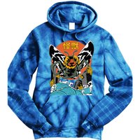 Giant Moth Sunset Japanese Tie Dye Hoodie