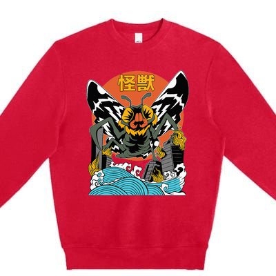 Giant Moth Sunset Japanese Premium Crewneck Sweatshirt