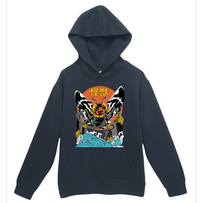 Giant Moth Sunset Japanese Urban Pullover Hoodie