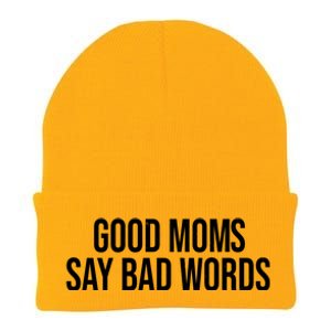 Good Moms Say Bad Words Funny Mom Knit Cap Winter Beanie