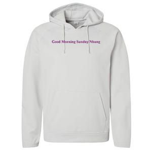 Good Morning Sunday Nhung Performance Fleece Hoodie