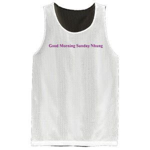 Good Morning Sunday Nhung Mesh Reversible Basketball Jersey Tank