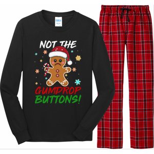 Gingerbread Man Santa Hat Not The Gumdrop Button Long Sleeve Pajama Set