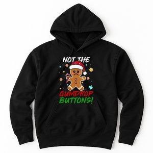 Gingerbread Man Santa Hat Not The Gumdrop Button Christmas Hoodie