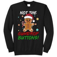 Gingerbread Man Santa Hat Not The Gumdrop Button Christmas Sweatshirt