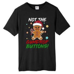 Gingerbread Man Santa Hat Not The Gumdrop Button Christmas Tall Fusion ChromaSoft Performance T-Shirt