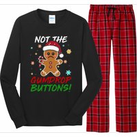 Gingerbread Man Santa Hat Not The Gumdrop Button Christmas Long Sleeve Pajama Set