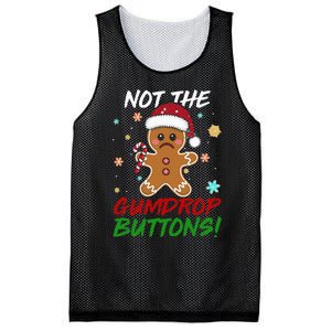 Gingerbread Man Santa Hat Not The Gumdrop Button Christmas Mesh Reversible Basketball Jersey Tank