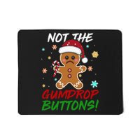 Gingerbread Man Santa Hat Not The Gumdrop Button Christmas Mousepad