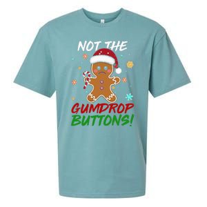 Gingerbread Man Santa Hat Not The Gumdrop Button Christmas Sueded Cloud Jersey T-Shirt