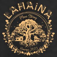 Golden Maui Strong Lahaina Strong Banyan Tree 7 Panel Mesh Trucker Snapback Hat
