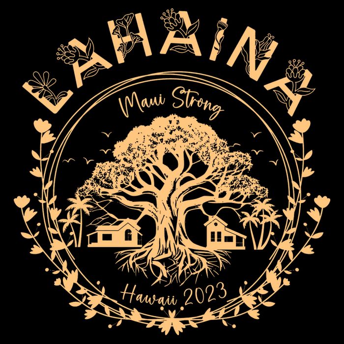 Golden Maui Strong Lahaina Strong Banyan Tree Performance Shirt
