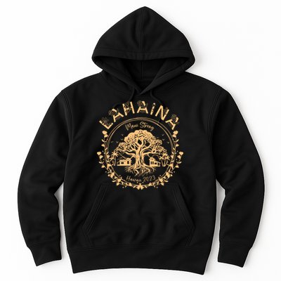 Golden Maui Strong Lahaina Strong Banyan Tree Hoodie