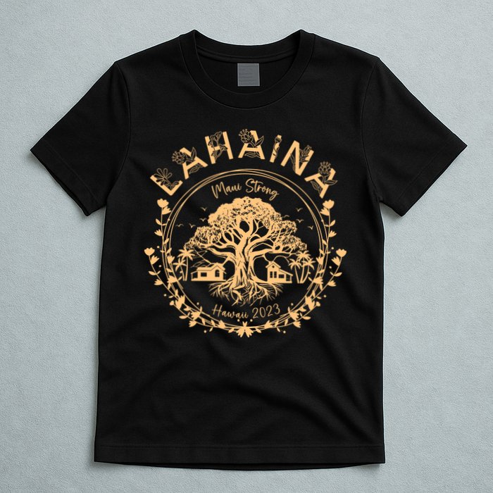 Golden Maui Strong Lahaina Strong Banyan Tree T-Shirt