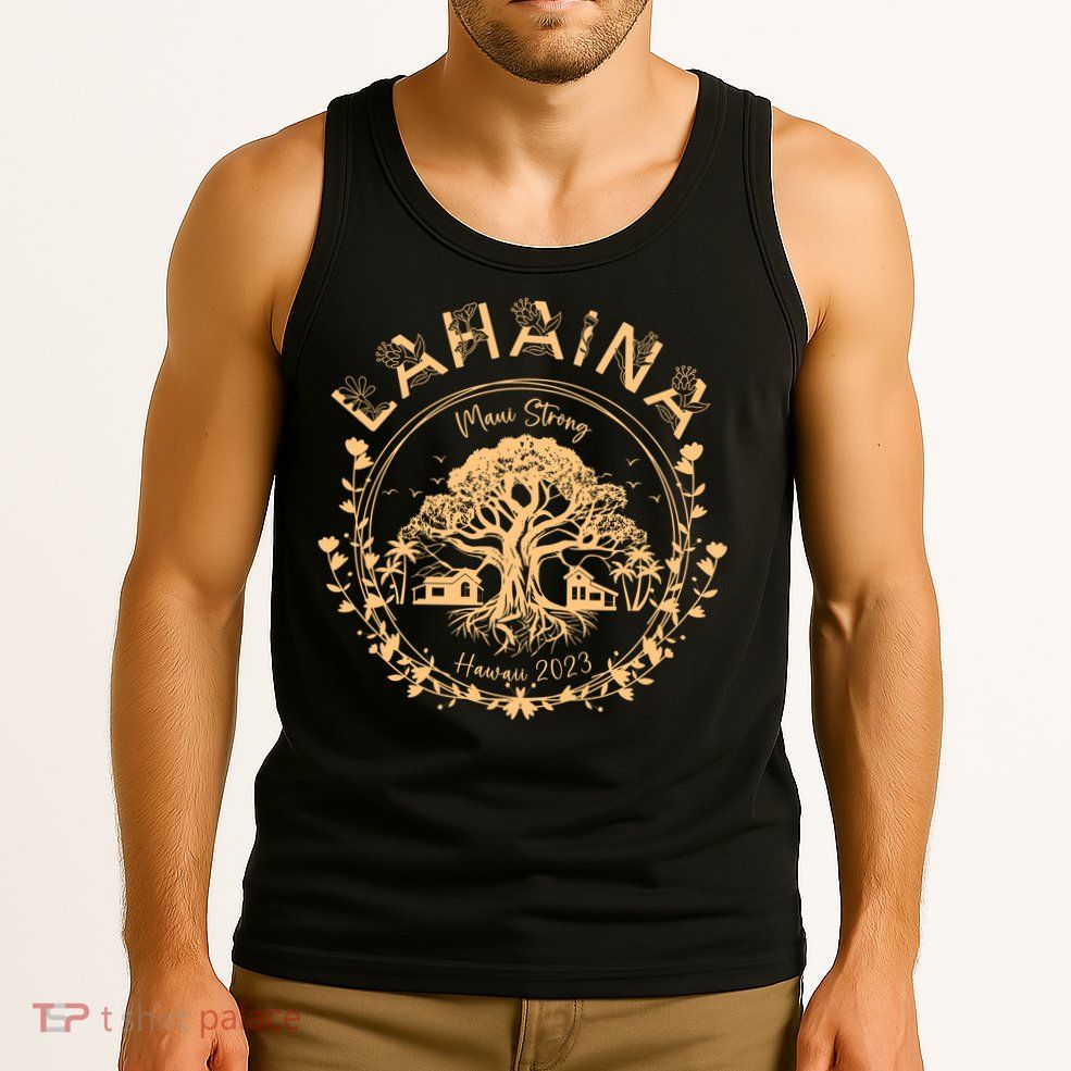 Golden Maui Strong Lahaina Strong Banyan Tree Tank Top