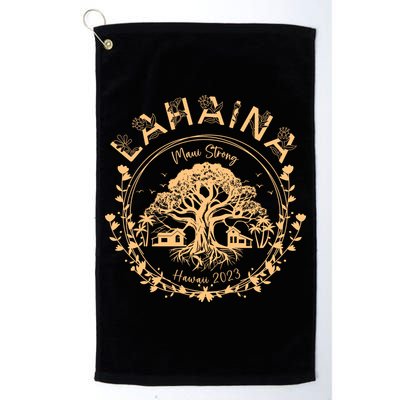 Golden Maui Strong Lahaina Strong Banyan Tree Golf Towel