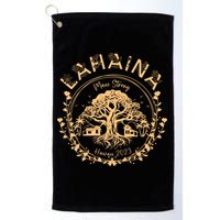 Golden Maui Strong Lahaina Strong Banyan Tree Golf Towel