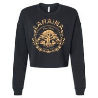 Golden Maui Strong Lahaina Strong Banyan Tree Cropped Pullover Crew