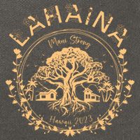 Golden Maui Strong Lahaina Strong Banyan Tree Cotton Canvas Backpack