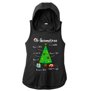 Geometry Math Science Teacher Christmas Oh Geometree Great Gift Ladies PosiCharge Tri-Blend Wicking Draft Hoodie Tank