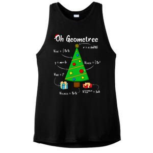 Geometry Math Science Teacher Christmas Oh Geometree Great Gift Ladies PosiCharge Tri-Blend Wicking Tank