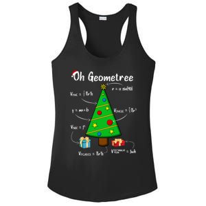 Geometry Math Science Teacher Christmas Oh Geometree Great Gift Ladies PosiCharge Competitor Racerback Tank