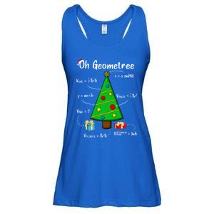 Geometry Math Science Teacher Christmas Oh Geometree Great Gift Ladies Essential Flowy Tank