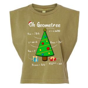 Geometry Math Science Teacher Christmas Oh Geometree Great Gift Garment-Dyed Women's Muscle Tee