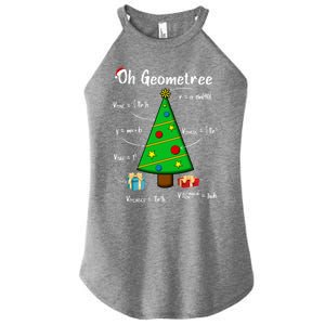 Geometry Math Science Teacher Christmas Oh Geometree Great Gift Women's Perfect Tri Rocker Tank