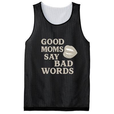 Good Moms Say Bad Words Mesh Reversible Basketball Jersey Tank