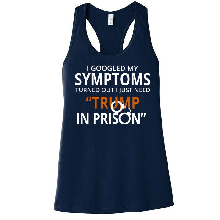 Googled My Symptoms Need Trump In Prison Women's Racerback Tank