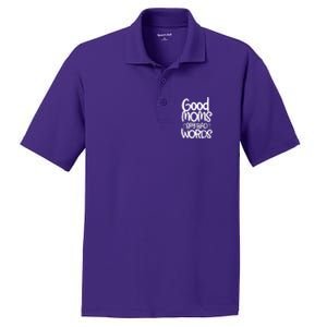 Good Moms Say Bad Words PosiCharge RacerMesh Polo