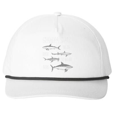 Grandpa Multiple Shark Do Doo Do Do Do Doo T Snapback Five-Panel Rope Hat