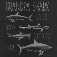 Grandpa Multiple Shark Do Doo Do Do Do Doo T Trucker Hat
